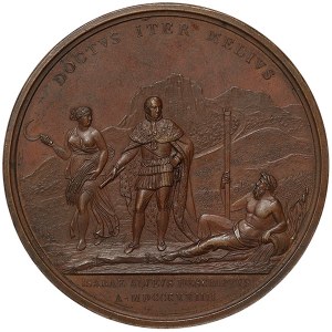 Kingdom of Sardinia, Carlo Felice, Medal for the flooding of the river Isère 1824