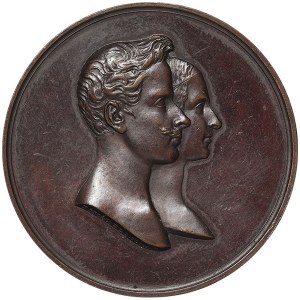 Sardinské království, Carlo Alberto, medaile za sňatek s Marií Adelaide 1842