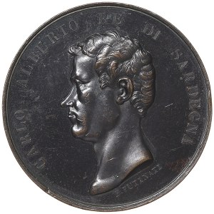 Kingdom of Sardinia, Carlo Alberto, Medal visit to the city of Valenza 1843