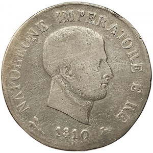 Talianske kráľovstvo, Napoleon I., 5 Lire 1810, Bologna