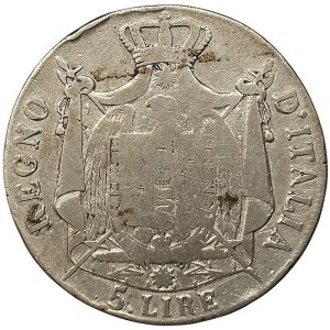 Talianske kráľovstvo, Napoleon I., 5 Lire 1810, Bologna