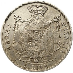 Kingdom of Italy, Napoleon I, 5 Lire 1811, Venice