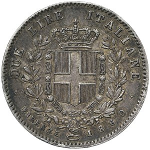 Kingdom of Italy, Vittorio Emanuele II Re Eletto Elected King, 2 Lire 1860, Florence