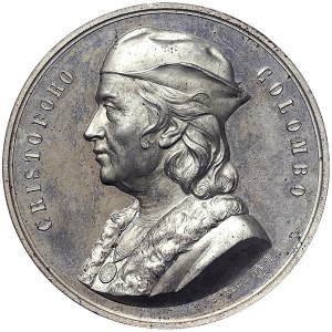 Italské království, Cristoforo Colombo, medaile 400. výročí objevení Ameriky - katolické misie 1892