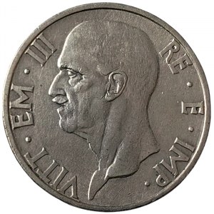Kingdom of Italy, Vittorio Emanuele III, 5 Lire 1936, Rome