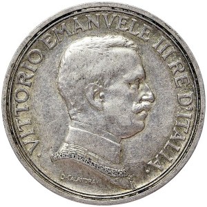 Kingdom of Italy, Vittorio Emanuele III, 2 Lire Quadriga 1914, Rome