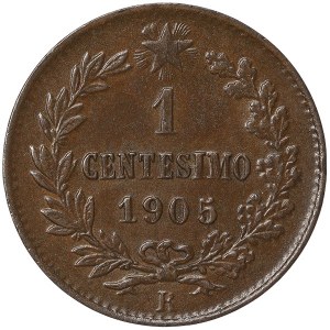 Kingdom of Italy, Vittorio Emanuele III, 1 Centesimo 1905, Rome