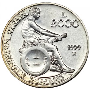 Italian Republic, 2.000 Lire 1999, Rome