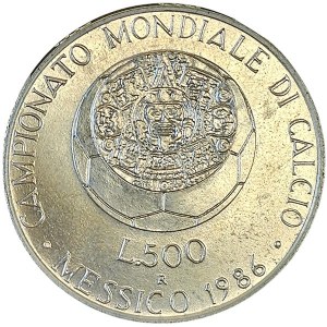Italian Republic, 500 Lire 1986, Rome
