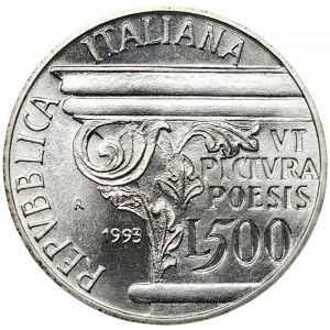 Italian Republic, 500 Lire 1993, Rome