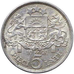 Latvia, 5 Lati 1929