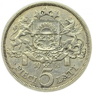 Latvia, 5 Lati 1931