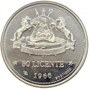 Lesotho, Moshoeshoe II, 50 Licente 1966