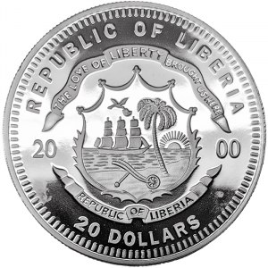 Liberia, 20 Dollars 2000