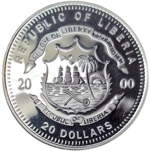 Liberia, 20 Dollars 2000