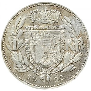 Liechtenstein, Johann II, 1 korona 1900