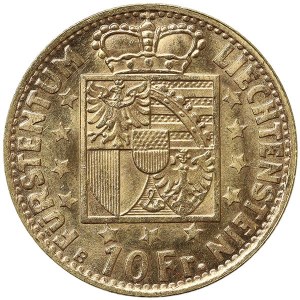 Liechtenstein, Franz Joseph II, 10 Francs 1946