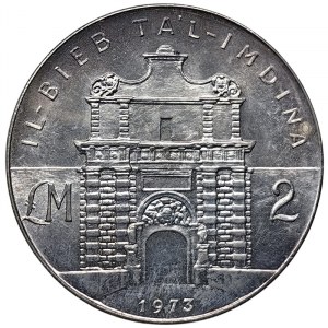 Malte, 2 livres 1973