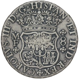 Mexico, Charles III, 8 Reales 1766, MF Mexico City