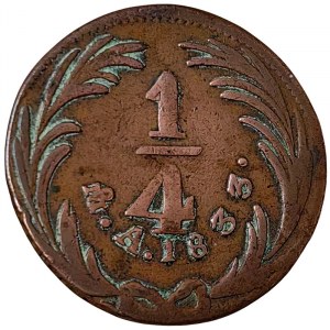 Meksyk, Pierwsza Republika, 1/4 Real 1833