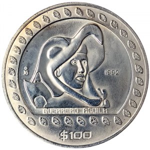 Mexico, Second Republic, 100 Pesos 1992