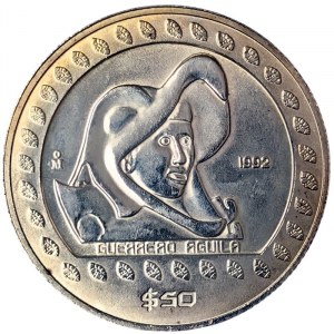 Mexico, Second Republic, 50 Pesos 1992