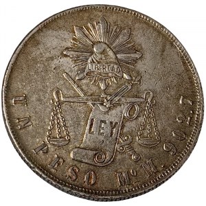Mexico, Second Republic, 1 Peso 1873, Mexico City