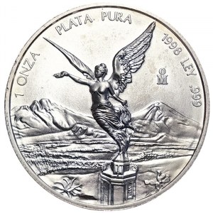 Mexico, Second Republic, 1 Onza 1998, Mexico City