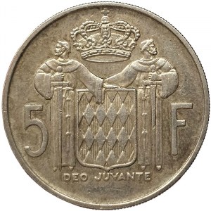 Monaco, Rainier III, 5 Francs 1960