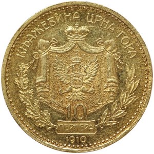 Montenegro, Nicholas I, 10 Perpera 1910
