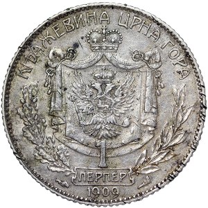 Montenegro, Nicholas I, 1 Perper 1909