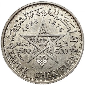Maroko, Mohammed V, 500 frankov 1956