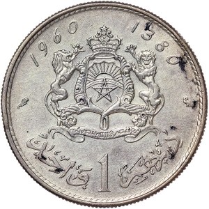 Marocco, Mohammed V, 1 Dirham 1960