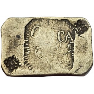 Mozambique, Maria II, 6 Cruzados 1843