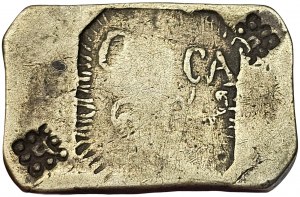 Mozambique, Maria II, 6 Cruzados 1843