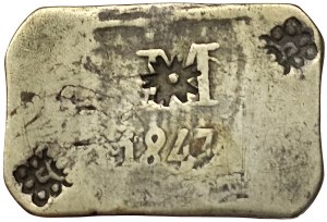 Mozambique, Maria II, 6 Cruzados 1843