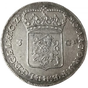 Netherlands, Gelderland, 3 Gulden 1786, Utrecht