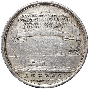 Holandsko, Holandská republika, medaila Riešenie občianskych nepokojov v Amsterdame 1696