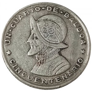 Panama, 1/4 Balboa 1953