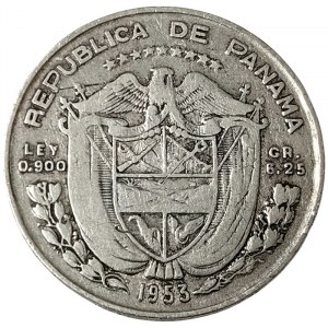 Panama, 1/4 Balboa 1953