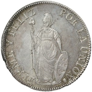 Peru, Republic of North Peru, 8 Reales 1837, TM Lima