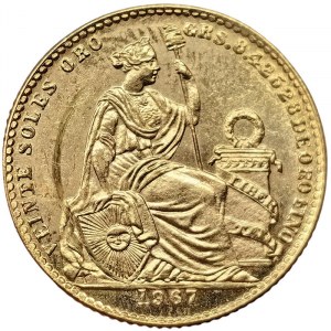 Peru, 20 Soles De Oro 1967