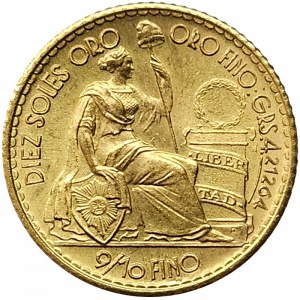 Peru, 10 Soles De Oro 1965