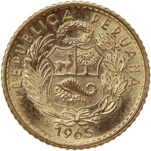 Peru, 5 Soles De Oro 1965