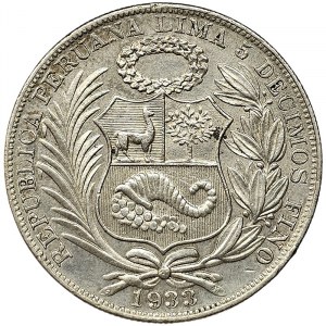 Peru, 1 Sol 1933