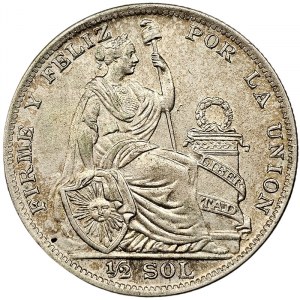 Peru, 1/2 Sol 1935