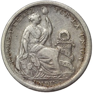 Peru, 1 Dinero 1911, FG