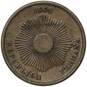 Peru, 2 Centavos 1864