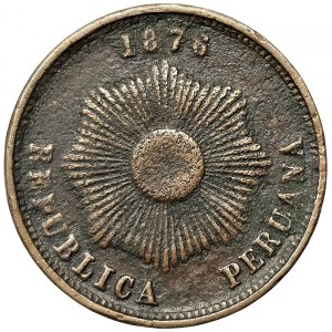 Peru, 2 Centavos 1876