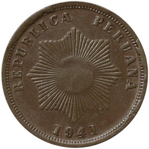 Peru, 2 Centavos 1941